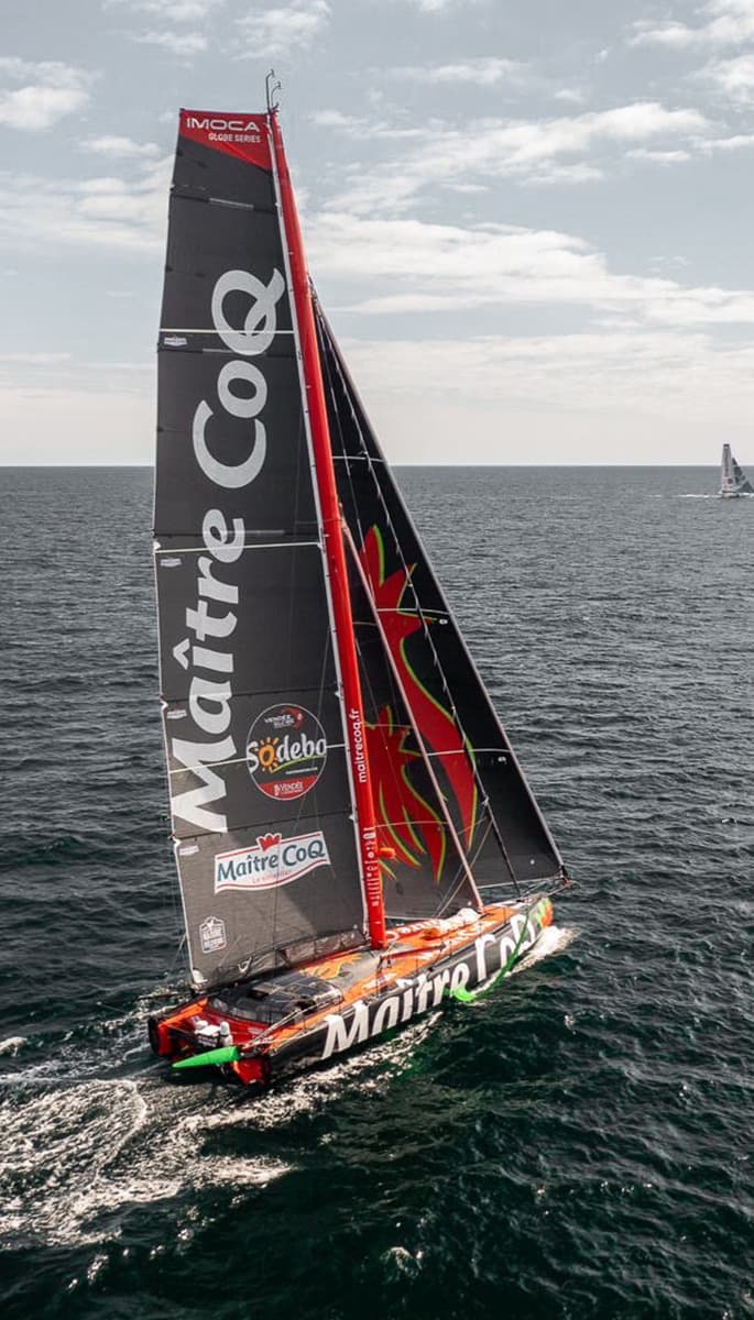 Yannick Bestaven sailing